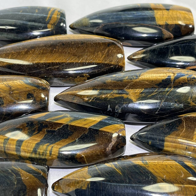 Yellow and Blue Tiger Eye Ornament