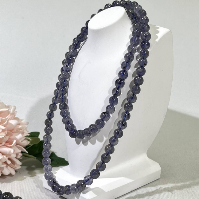 5.5-8.5mm Iolite Bracelet/Neckalce/Bead