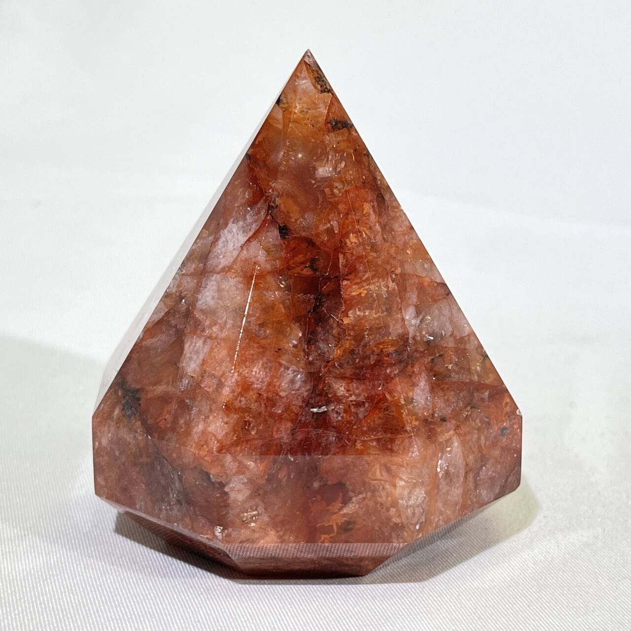Fire Quartz Diamond Carving