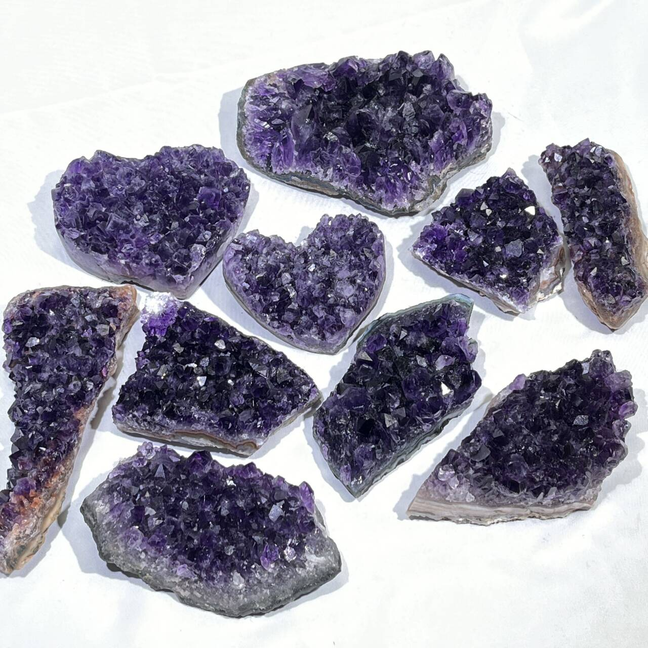 Differnet Shape Amethyst Cluster