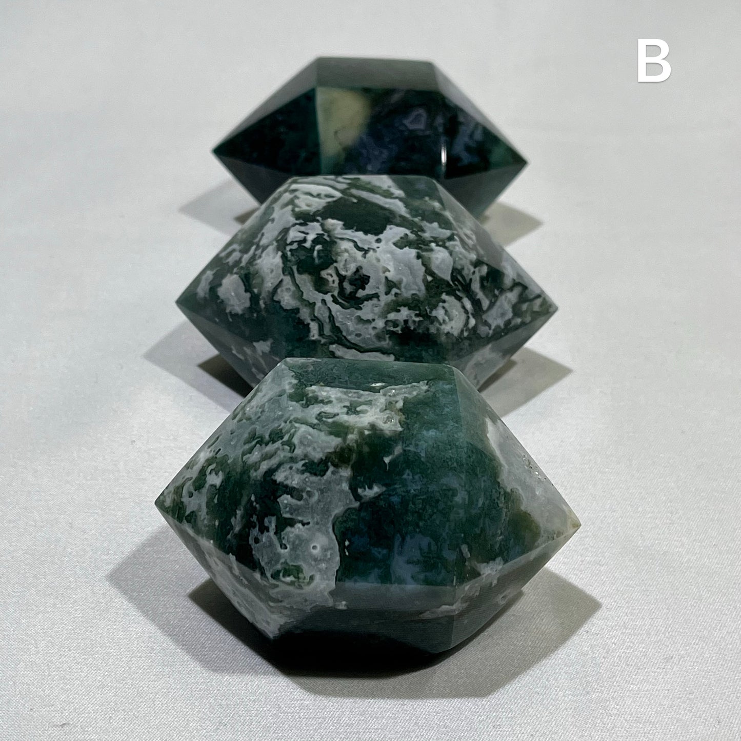 Moss Agate Double Point Crystal Wholesale