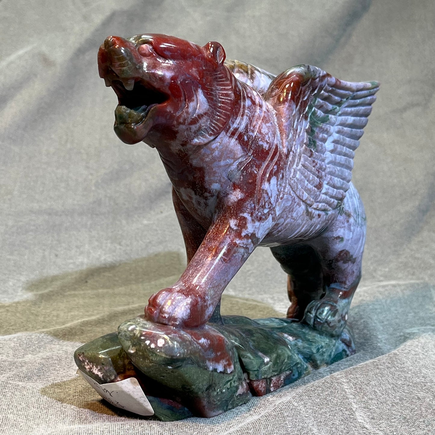 Ocean Jasper Griffin Carving