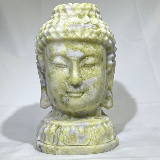 8’ Jade Buddha Head Carving